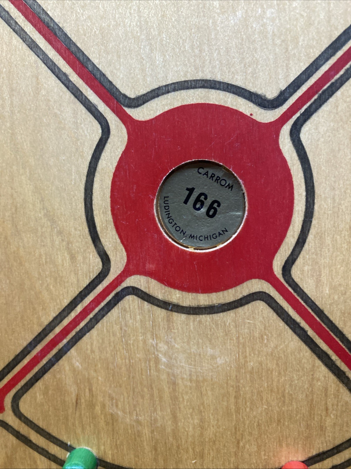 Carrom Industries #166 Board Game With Duplex Stand Pieces And Book