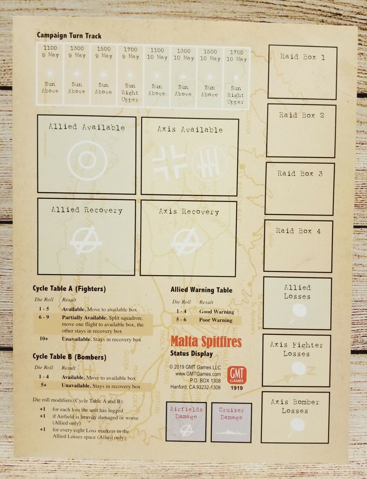 GMT Games Wing Leader: Origins 1936-1942