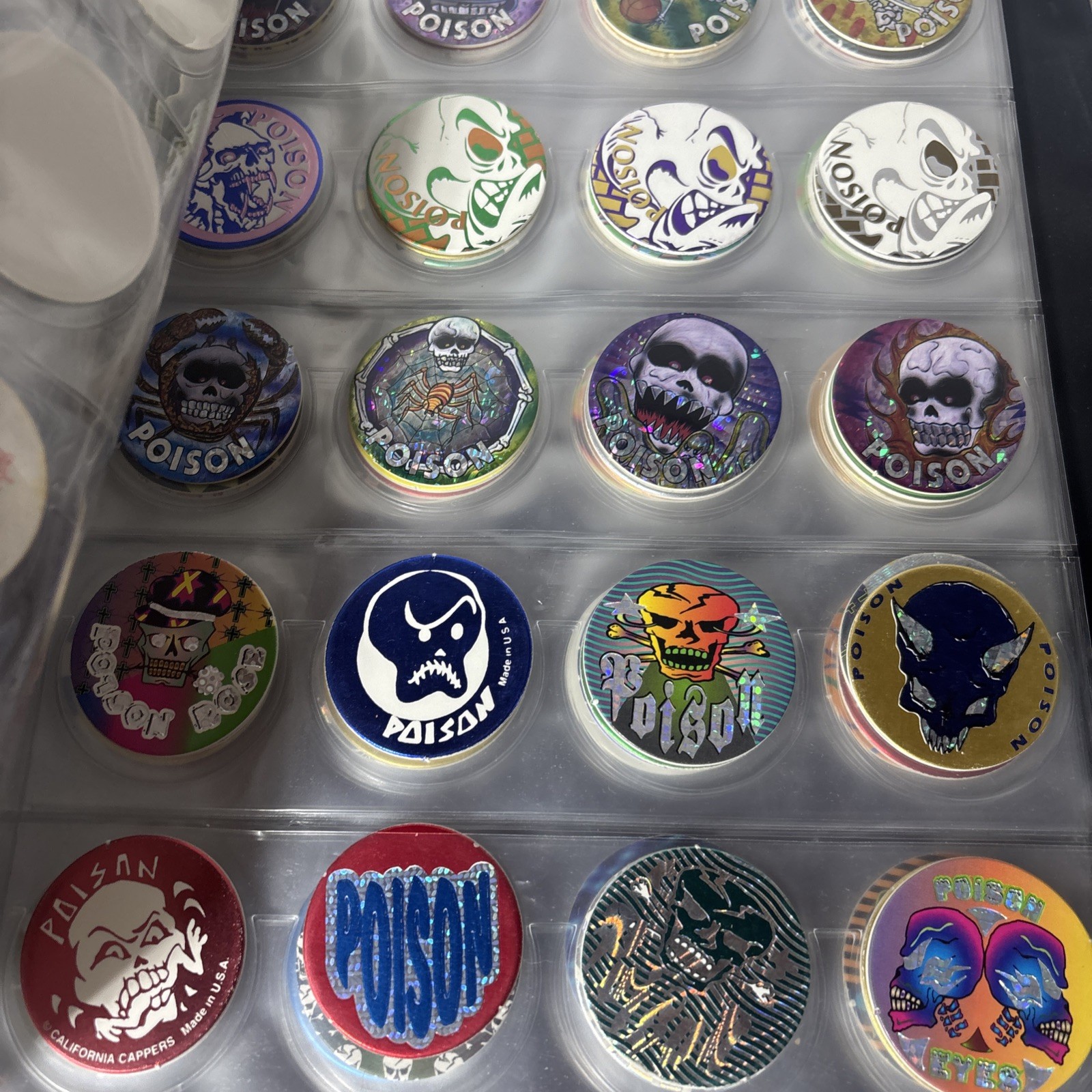 Vintage Pogs/Milk Caps 90’s Lot Of 200+ Pieces – Mixed Collection Binder/Sleeves