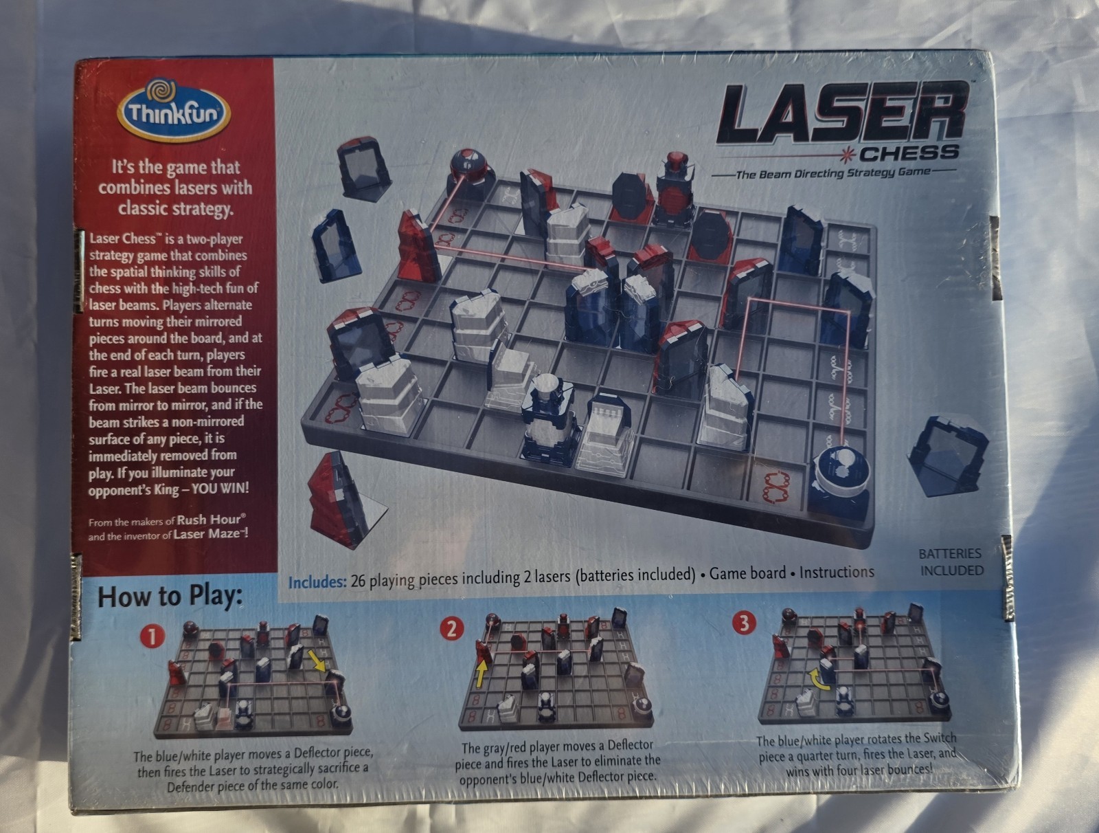 ThinkFun Laser Chess The Beam Directing Strategy Game (2 Player) – NEW SEALED