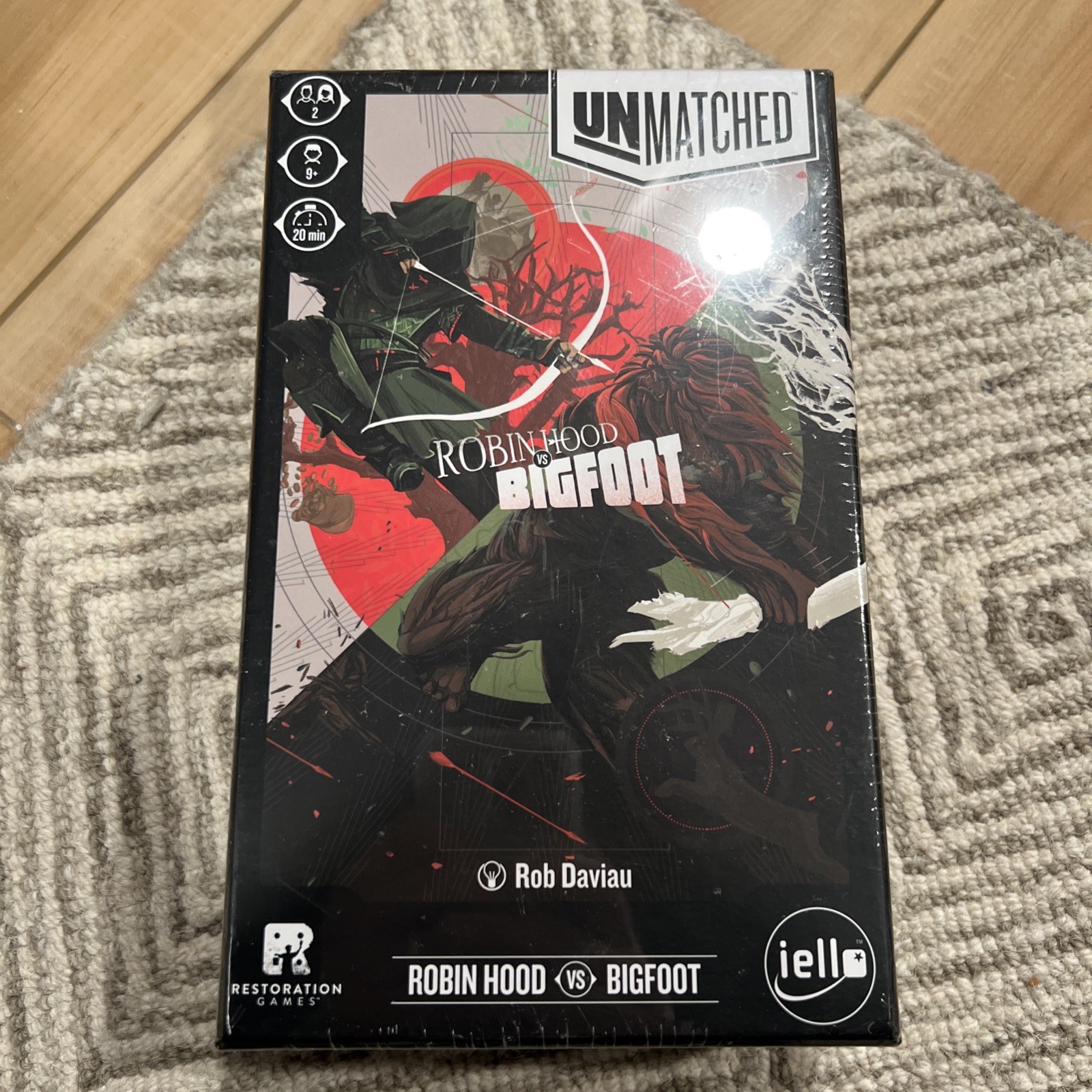 Unmatched Robin Hood vs Bigfoot Board Game Expansion Mondo Games Complete