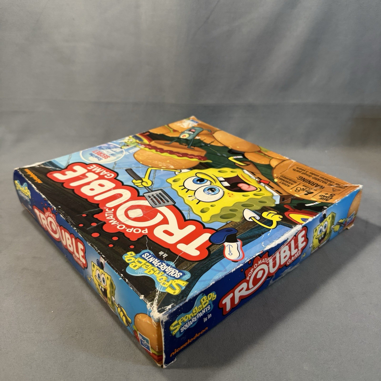 SPONGEBOB Squarepants Pop-O-Matic Trouble Game Hasbro Rare 2012 Edition INTL?