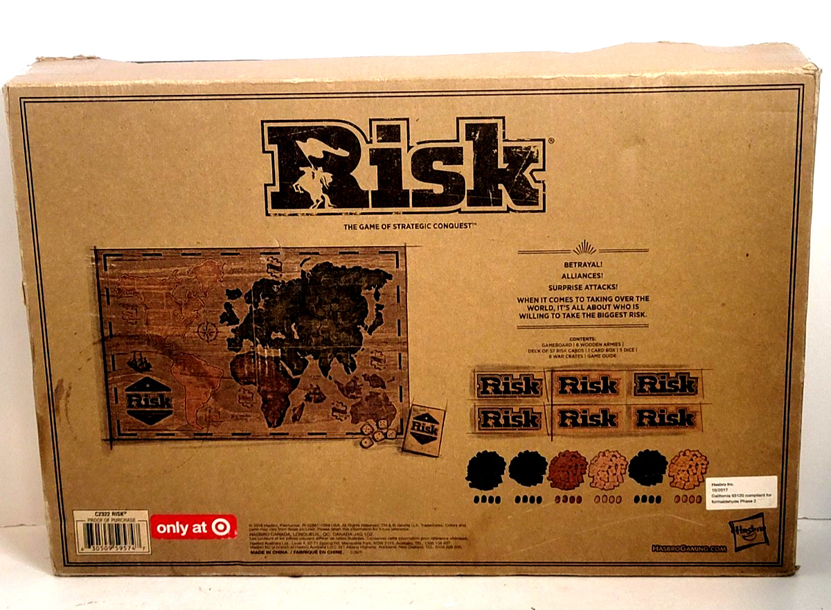 RISK Wooden Collector’s Edition 2016 Target Exclusive New See Pics/Desc
