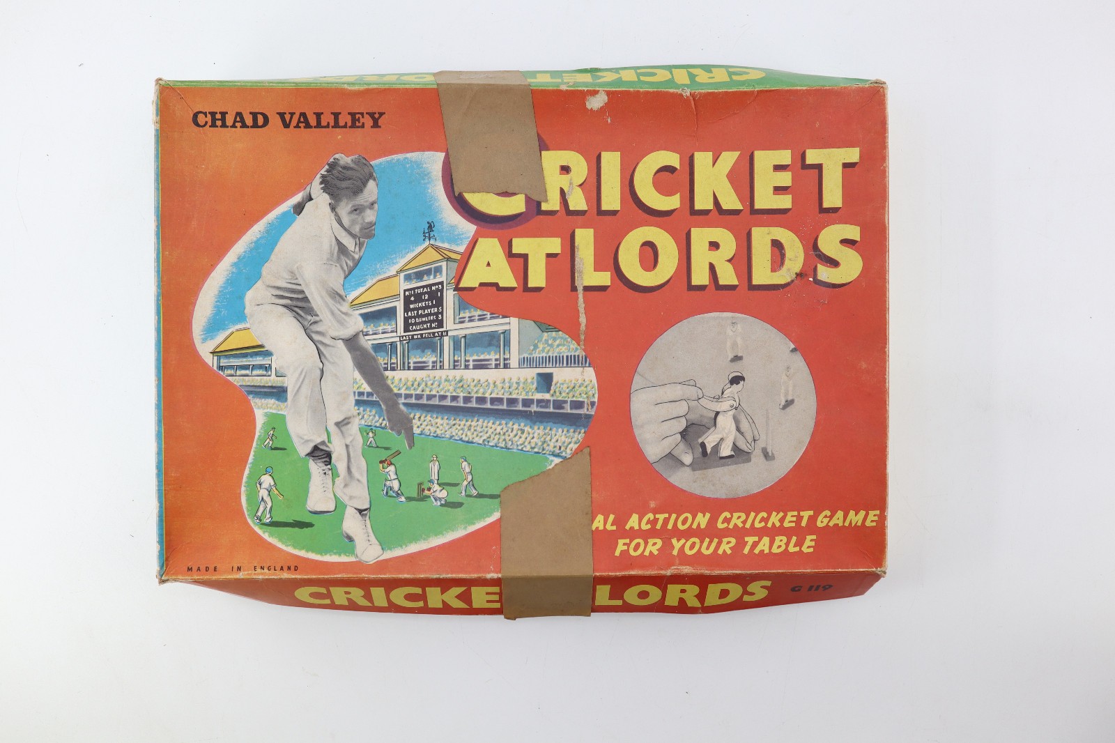 Vtg 1950s Cricket at Lords game By Chad Valley Near Complete