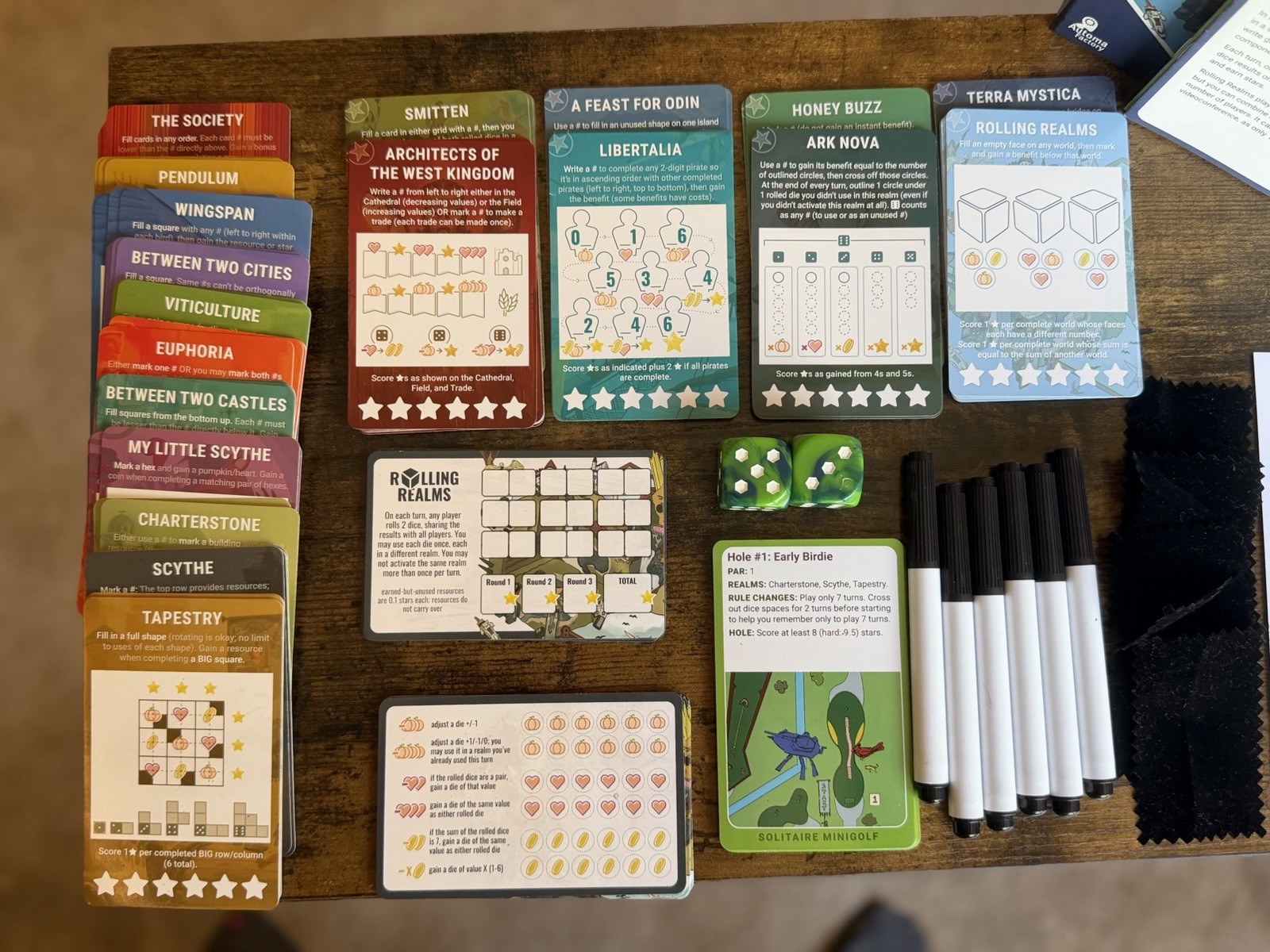 Rolling Realms First Printing 01044/22,000 W/ Expansion Packs