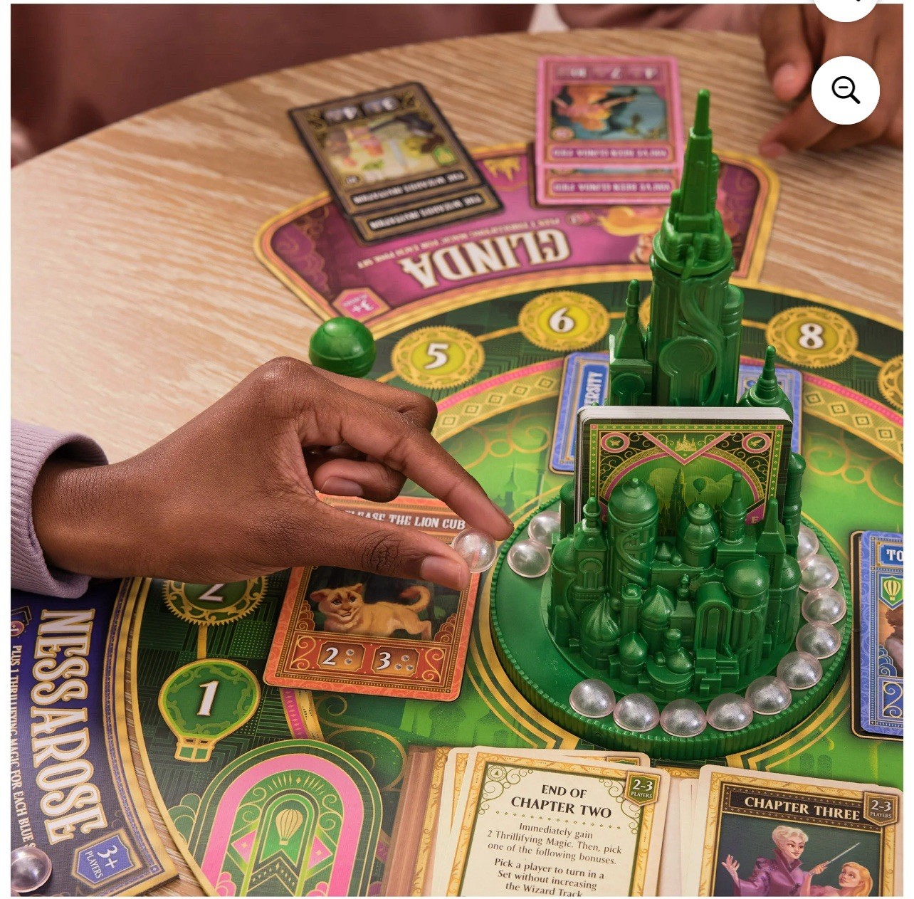 WICKED Officially Licensed Board Game w/3D Emerald City Wizard Oz Elphaba Glinda