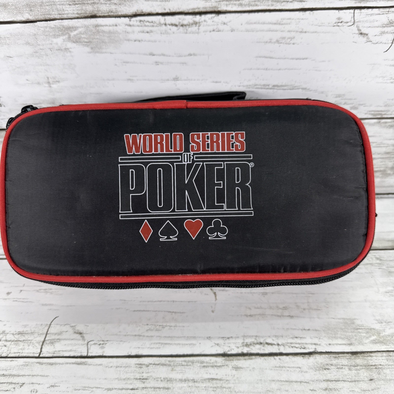 World Series of Poker Chip Set Carry Bag Sealed Cards Casino Game Night Set