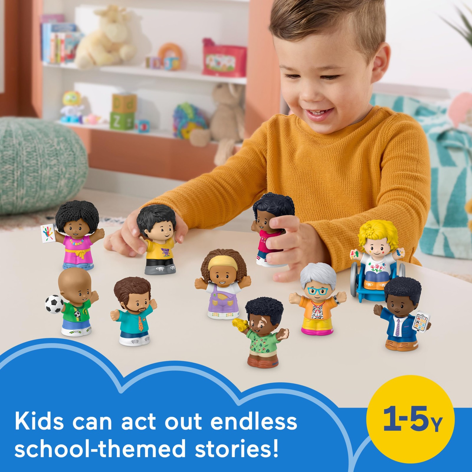 Toddler Toys Little People Classroom 10 Piece Set Fisher Price Play
