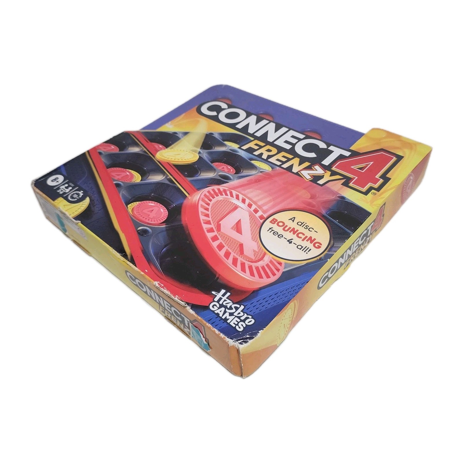 Hasbro CONNECT 4 FRENZY Game, Bounce Discs 4 in a Row, 2-6 Players – SEALED NEW