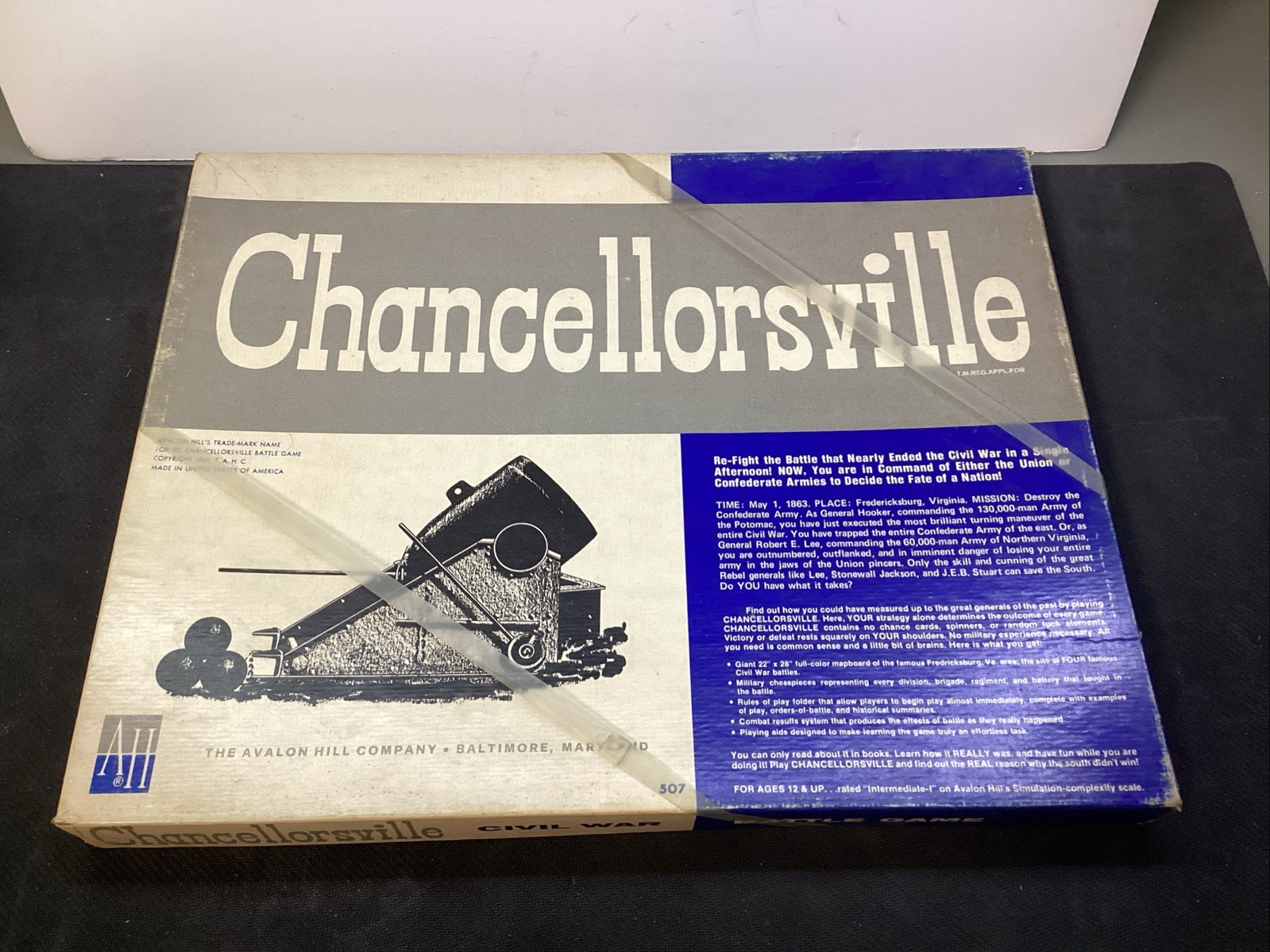 Chancellorsville Avalon Hill BOOKCASE GAME FACTORY SEALED PV242616