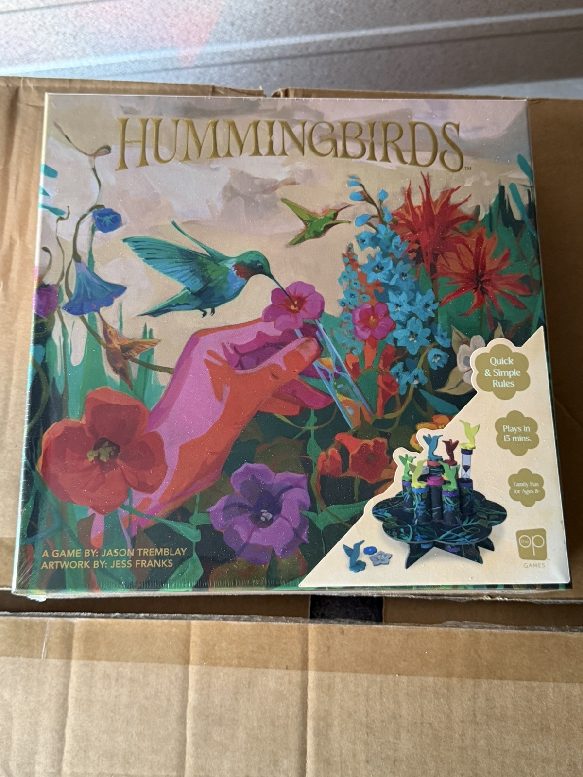 Hummingbirds Board Game, A Real-Time, Push Your Luck Dexterity Party Game,