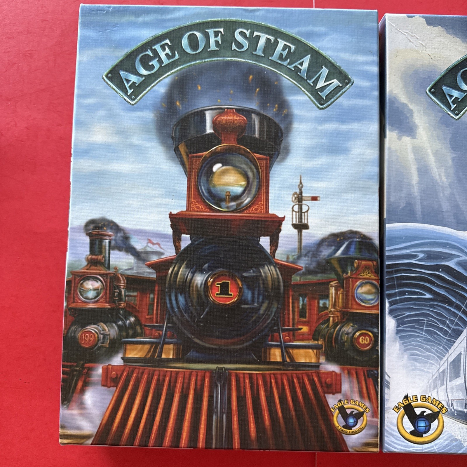 Vintage Age of Steam Train Strategy Board Game 2001 & Time Traveler Expansion