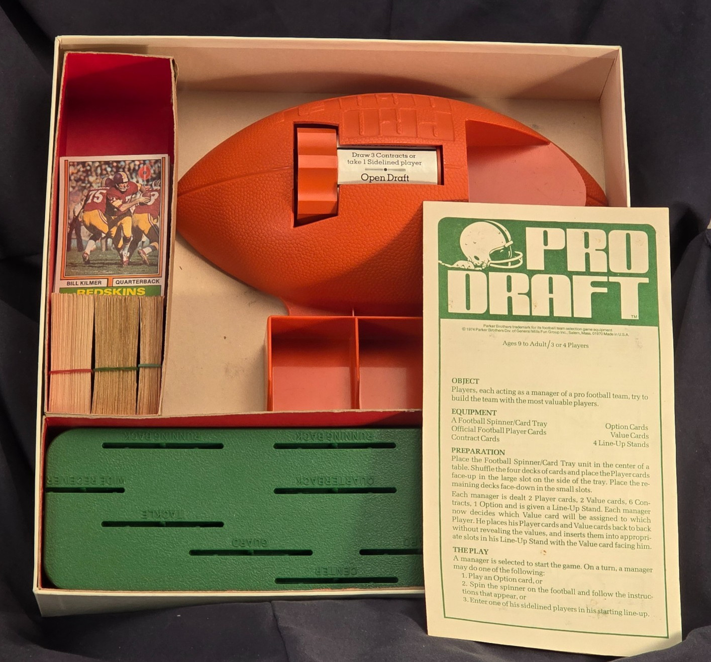 1974 Pro Draft Game by Parker Brothers Complete in Great Condition FREE SHIPPING