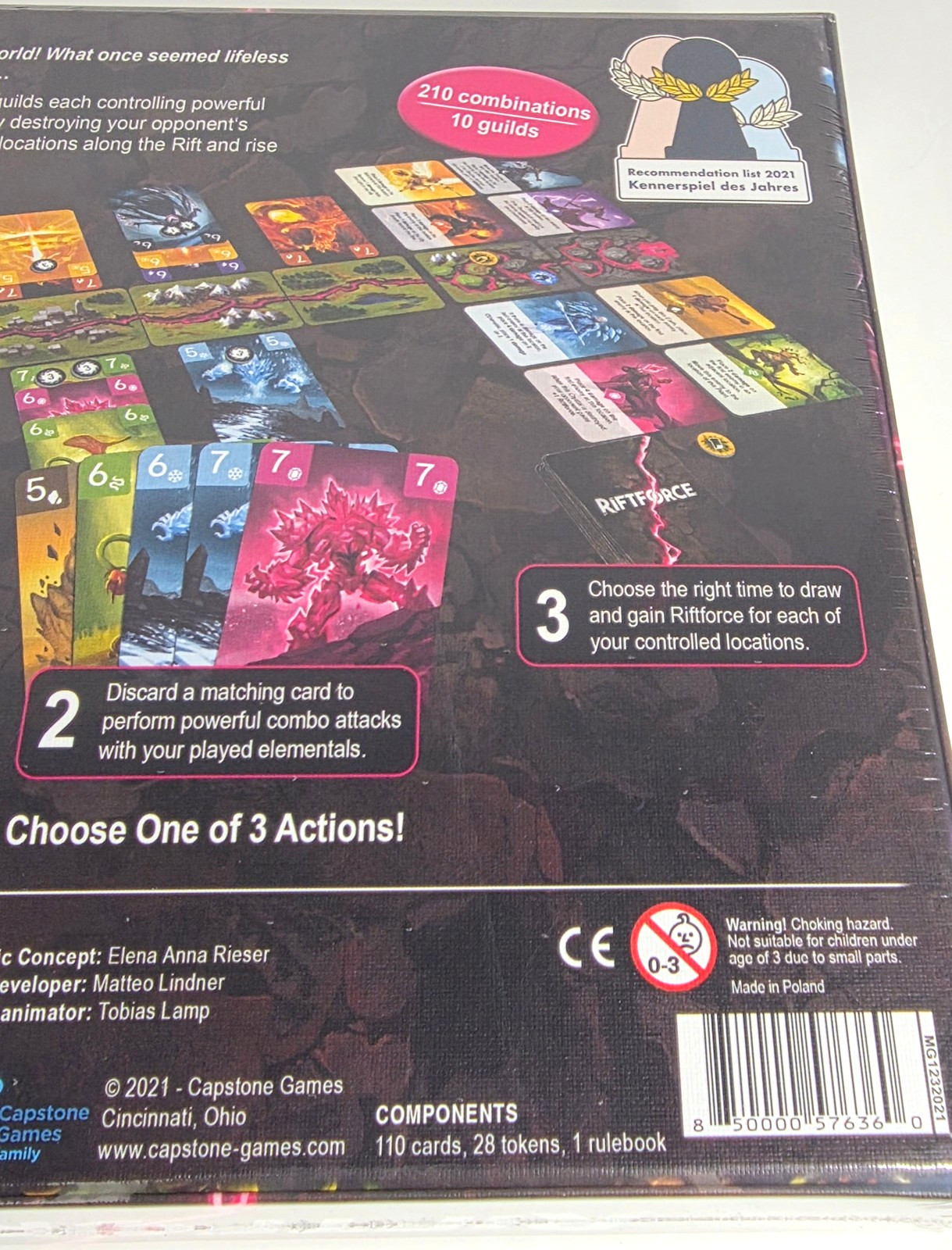 Capstone Games Riftforce Strategy Board Game