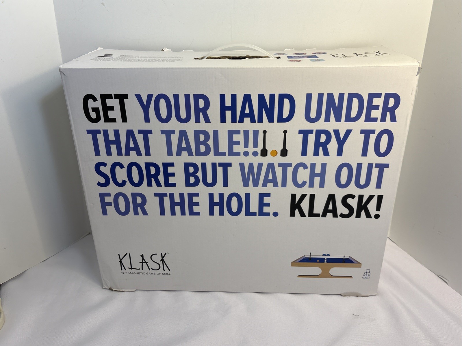KLASK Board Game An Epic Magnetic Battle 100% COMPLETE! EUC 2-player Skill game