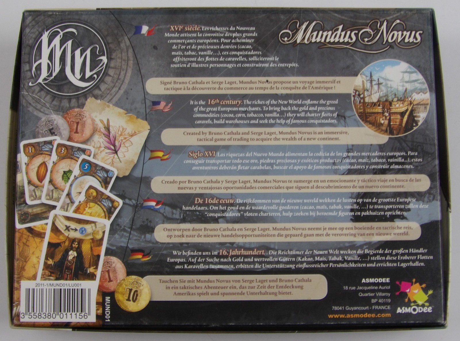 Mundus Novus Tactical Game COMPLETE IN BOX unpunched Asmodee Games