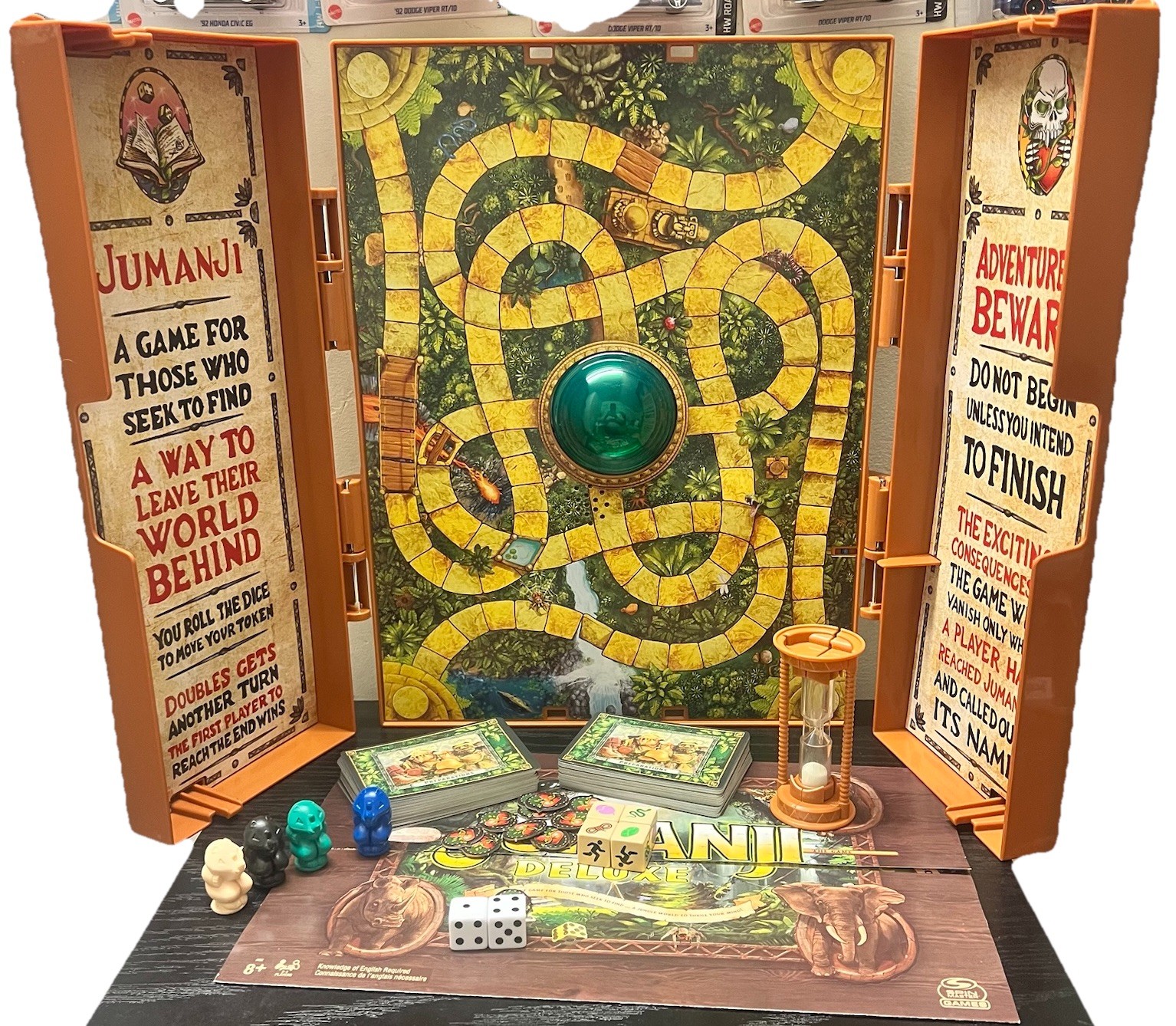Jumanji Deluxe Electronic Board Game Spin Master COMPLETE Tested Works