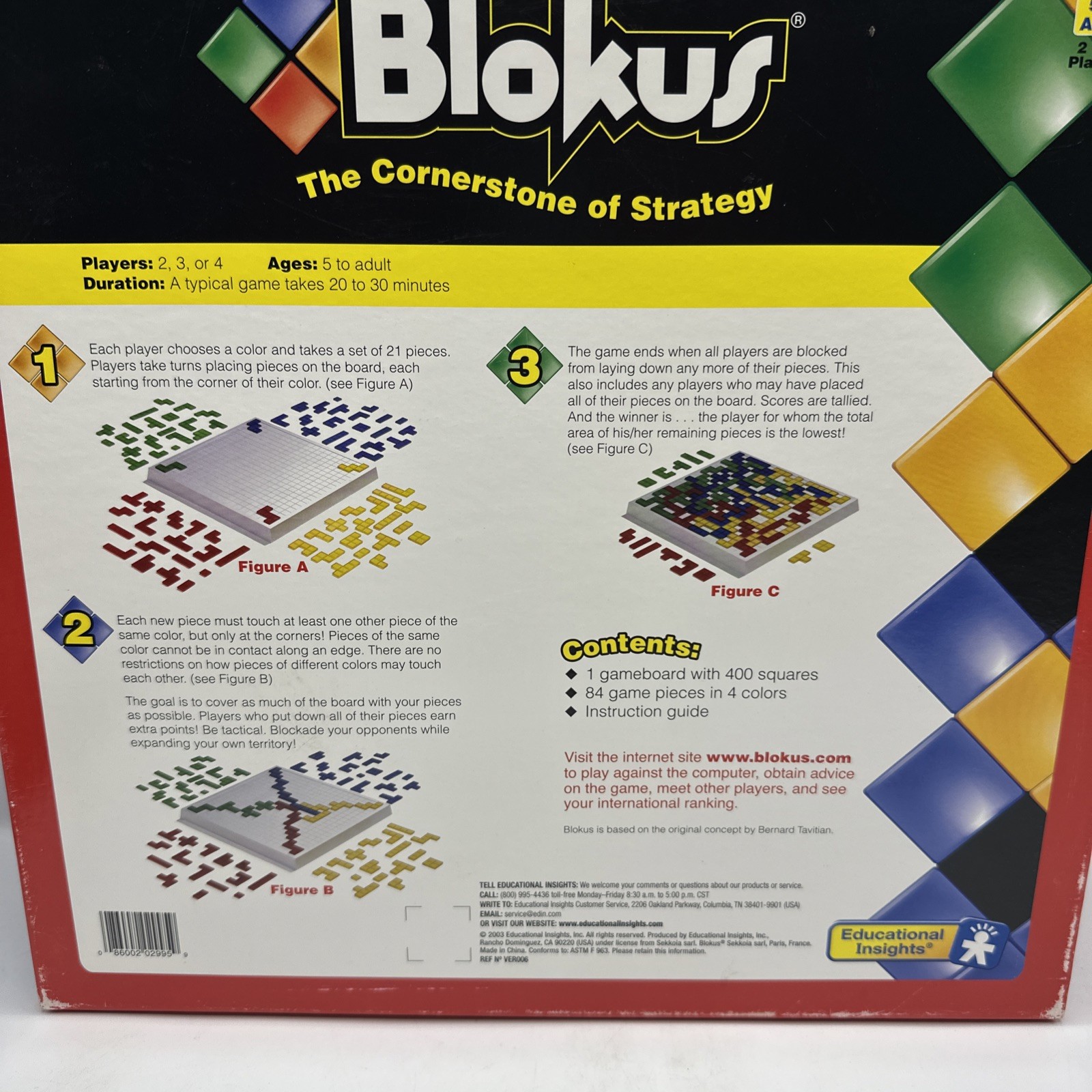 Blokus – A Strategy Game for the Whole Family – Educational Insights 2003
