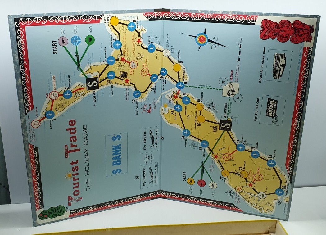 Retro The Holiday Game Tourist Trade New Zealand NAC Trans Tours board game Rare