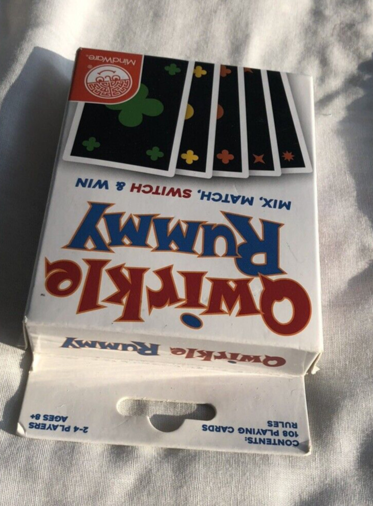 Mind Ware QWIRKLE RUMMY Card Game Mix Match Switch & Win Sealed Cards Ships Free