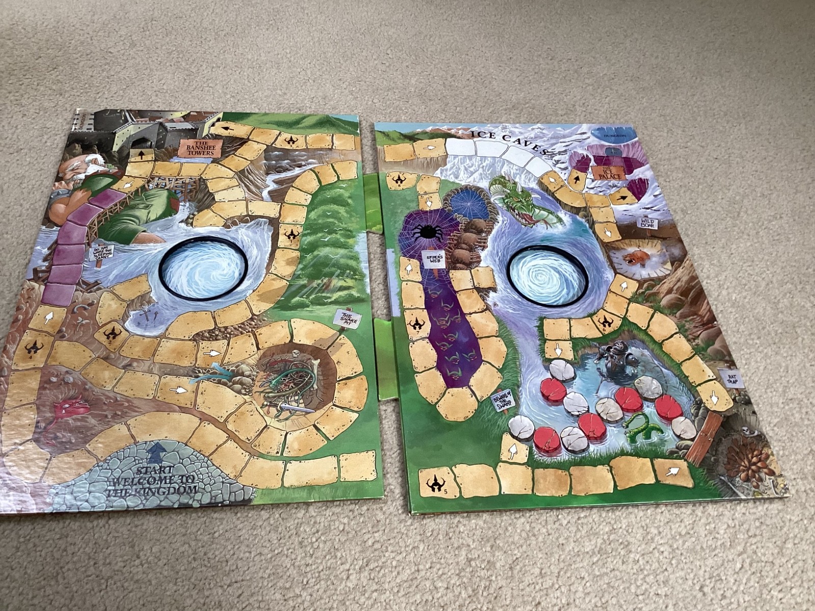 Key to the Kingdom Board Game COMPLETE! Golden 1992