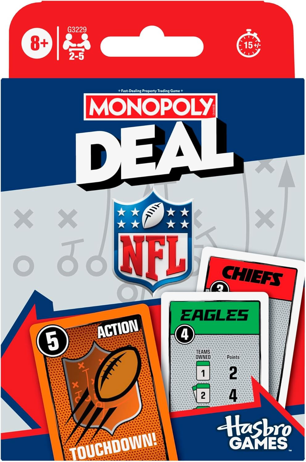 Deal NFL Edition Game | Officially Licensed NFL Card Game for Families and Kids