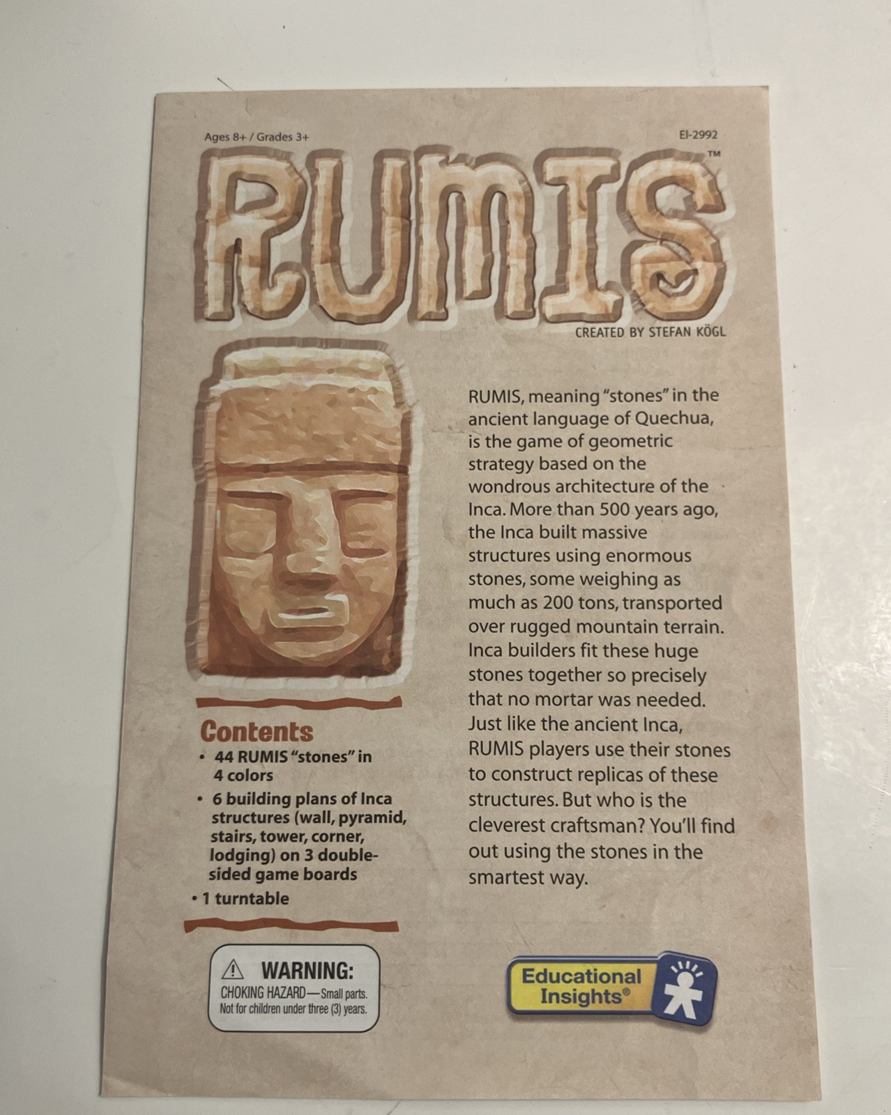 RUMIS Game StrataGems Brain Building Games Educational Insights 100% Complete