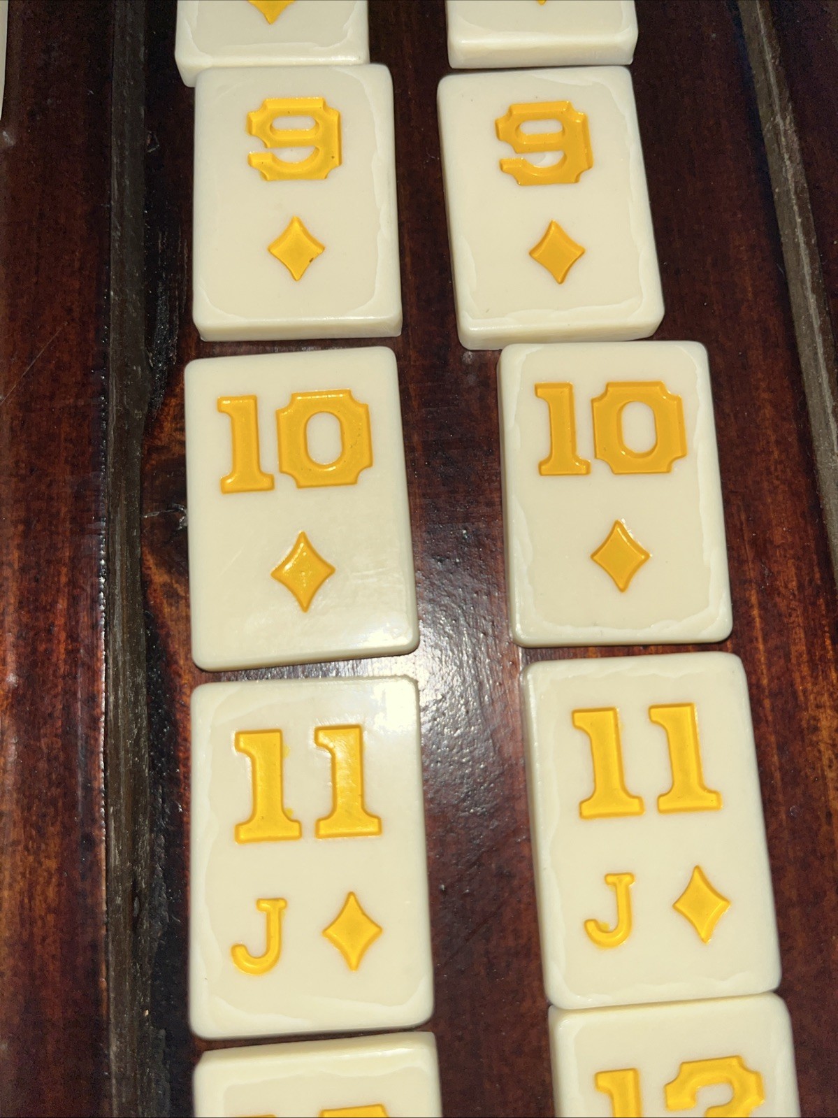1970 Vintage Rummy Cube Game Faux Leather Case Complete Set
