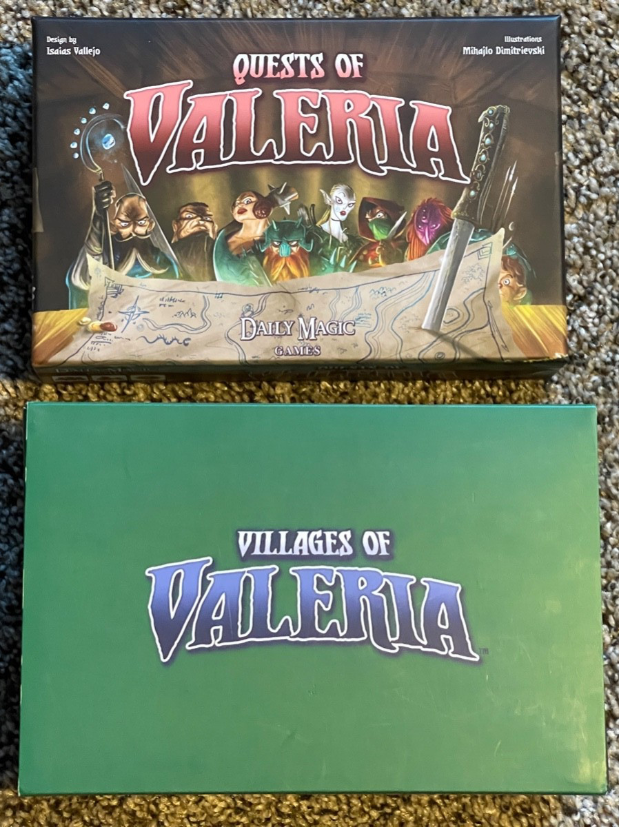 Daily Magic Boardgame Quests of Valeria And Villages Of Valeria USED
