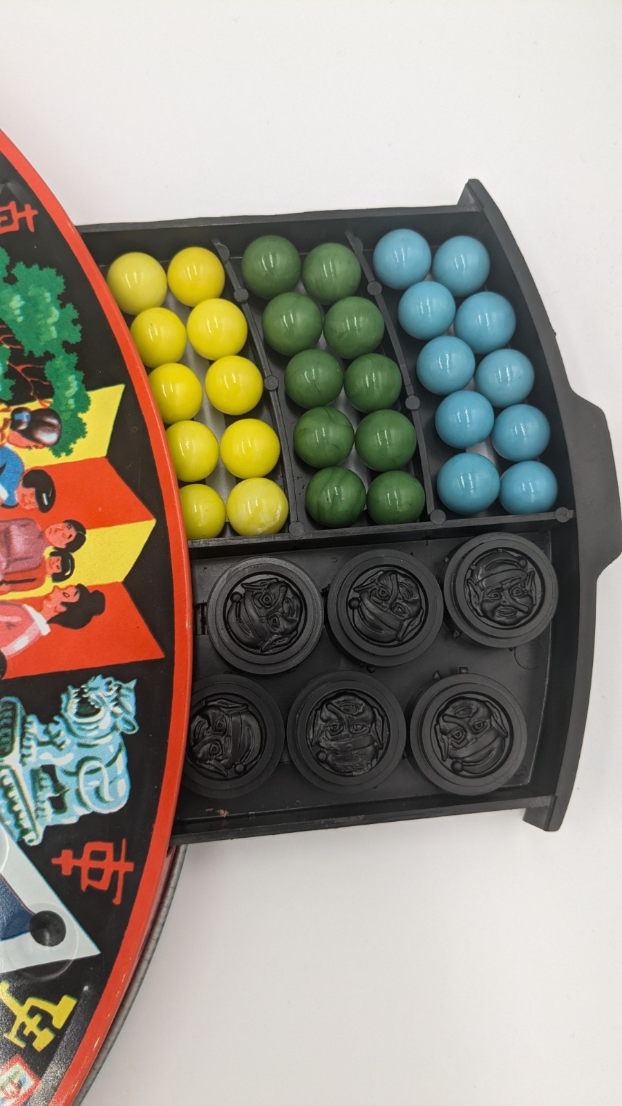 Vintage 1970s Steven Chinese Checkers Deluxe Metal Board Game – Complete in Box