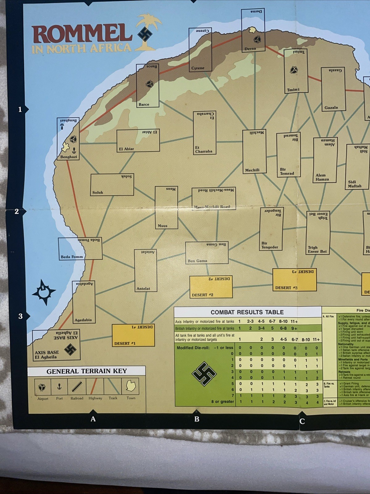 West End Games. 1986. Rommel In North Africa. Punched VGC.