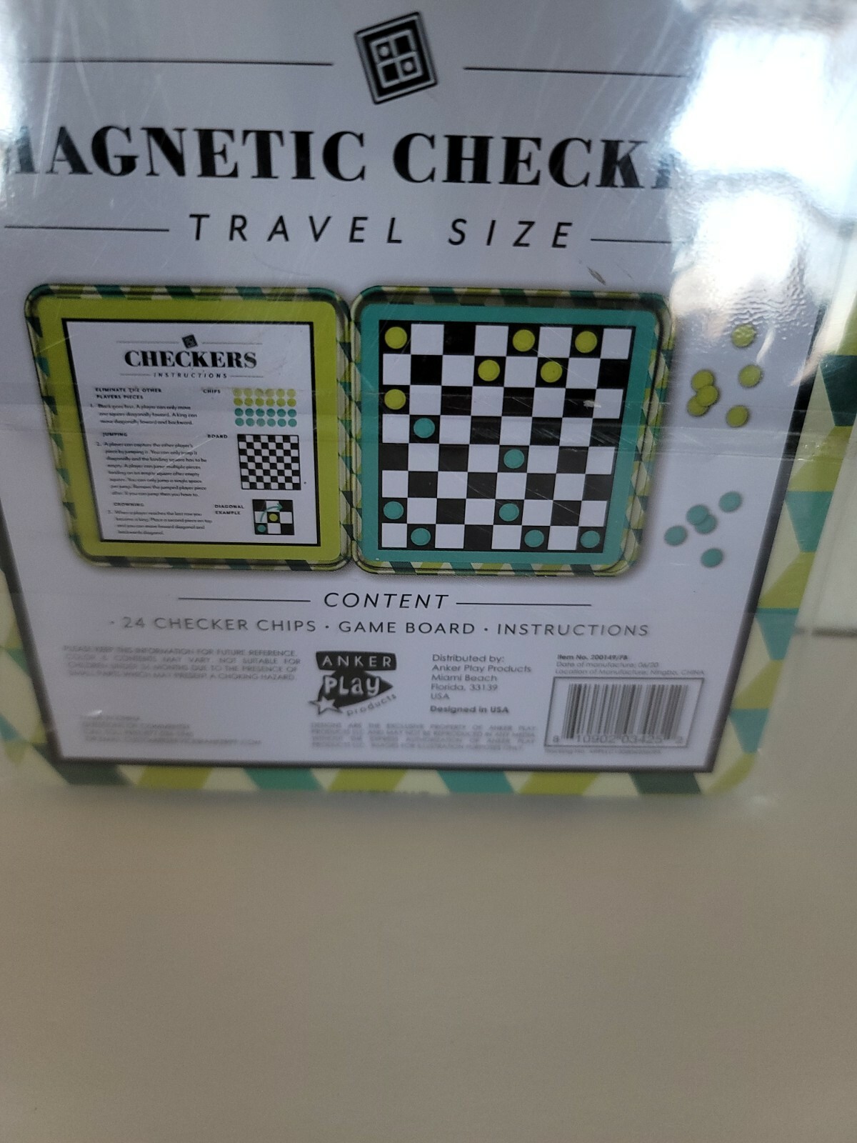 Magnetic Checkers Travel Size Portable Compact