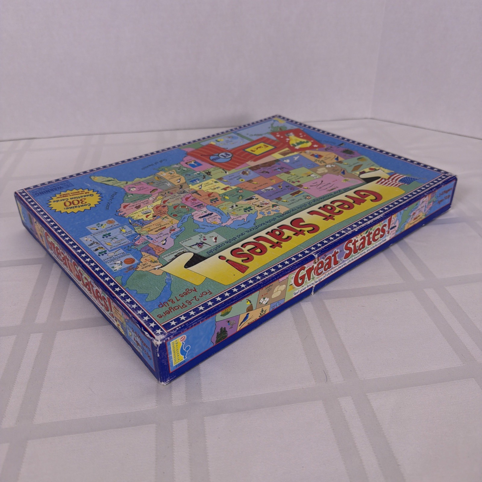 Great States Board Game International Plaything 1999 Geography Complete Vintage