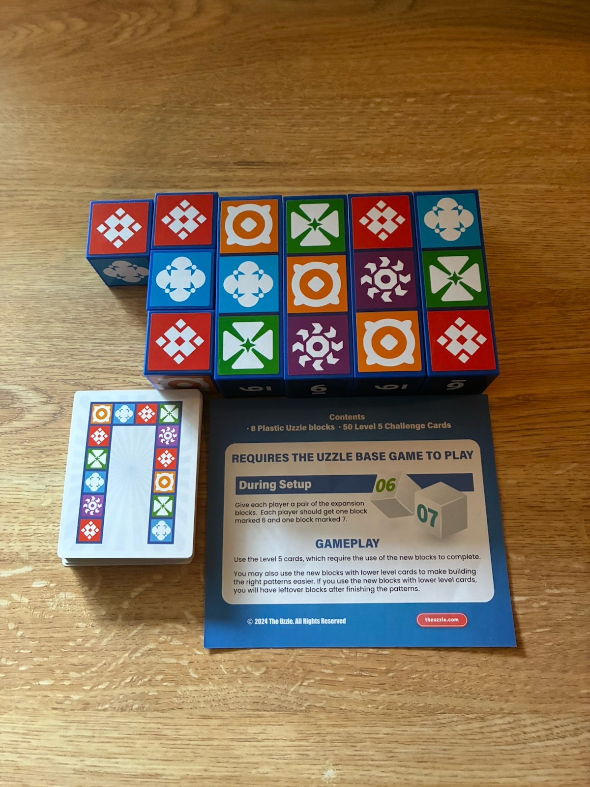 THE UZZLE Expansion 1 BLOCK Puzzle Board Game for Adults & Kids Ages 4+