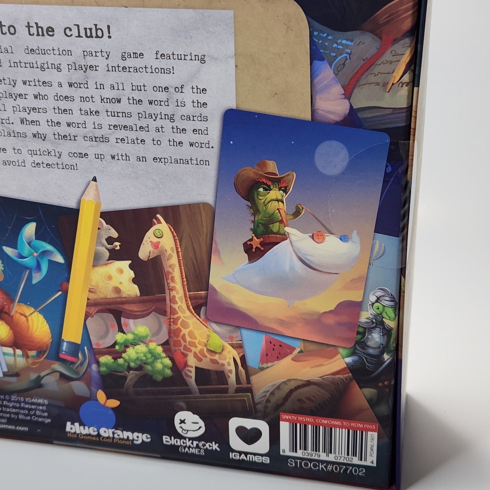 2019 Blue Orange Games Detective Club Board Game (Factory Sealed)