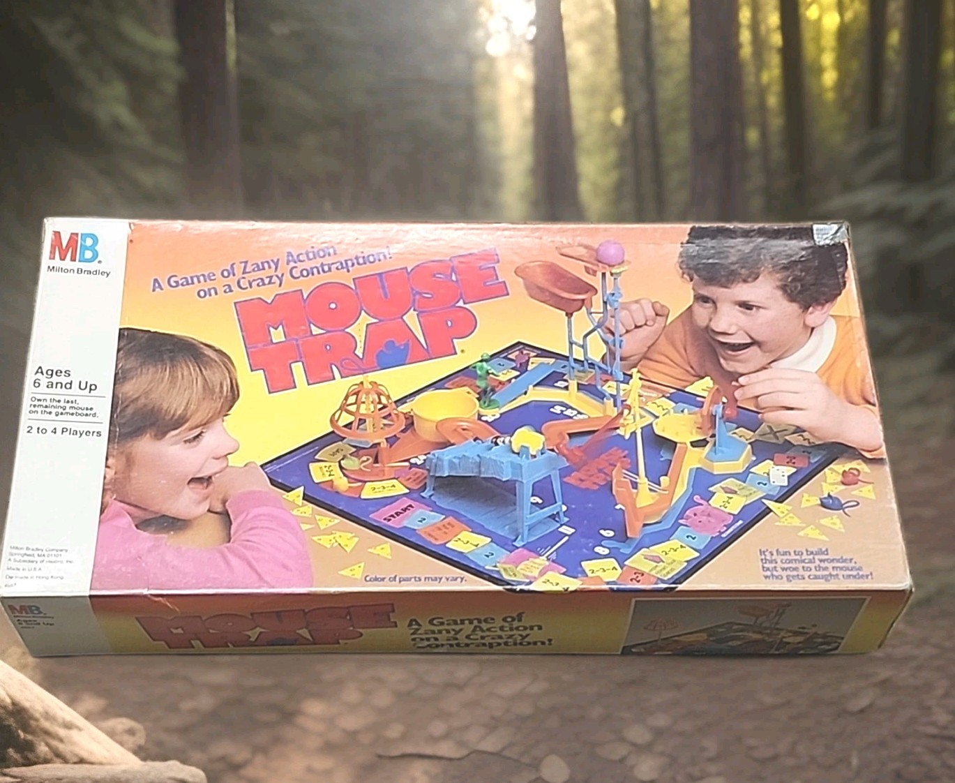 1986 Mouse Trap Game by Milton Bradley Original Box Parts Only