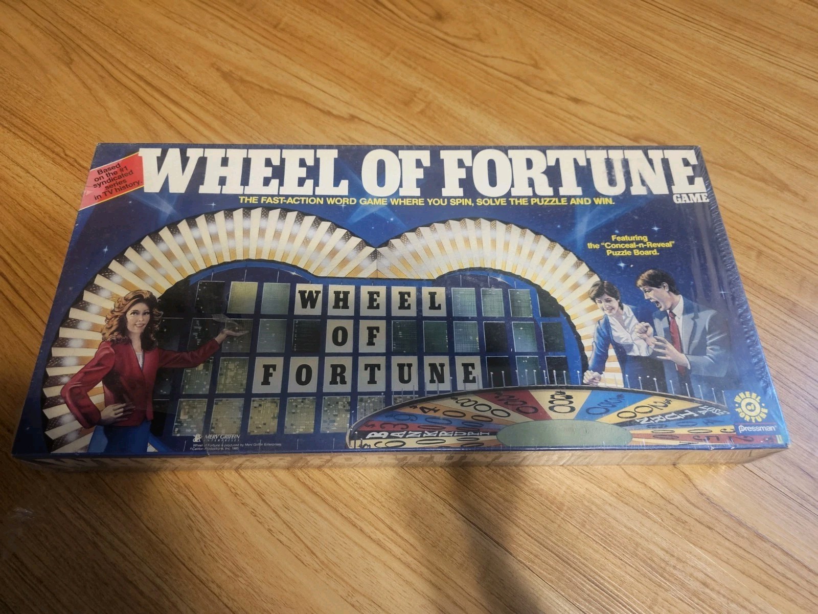 Vintage Wheel of Fortune Board Game 1985 Merv Griffin Factory Sealed