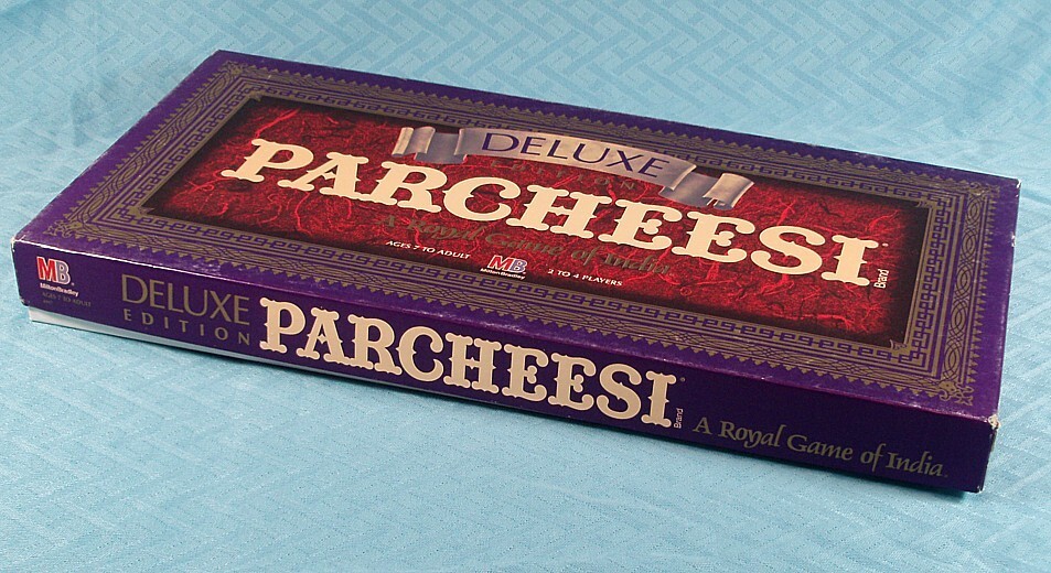 Parcheesi Game, Deluxe Edition, Milton Bradley, 1989
