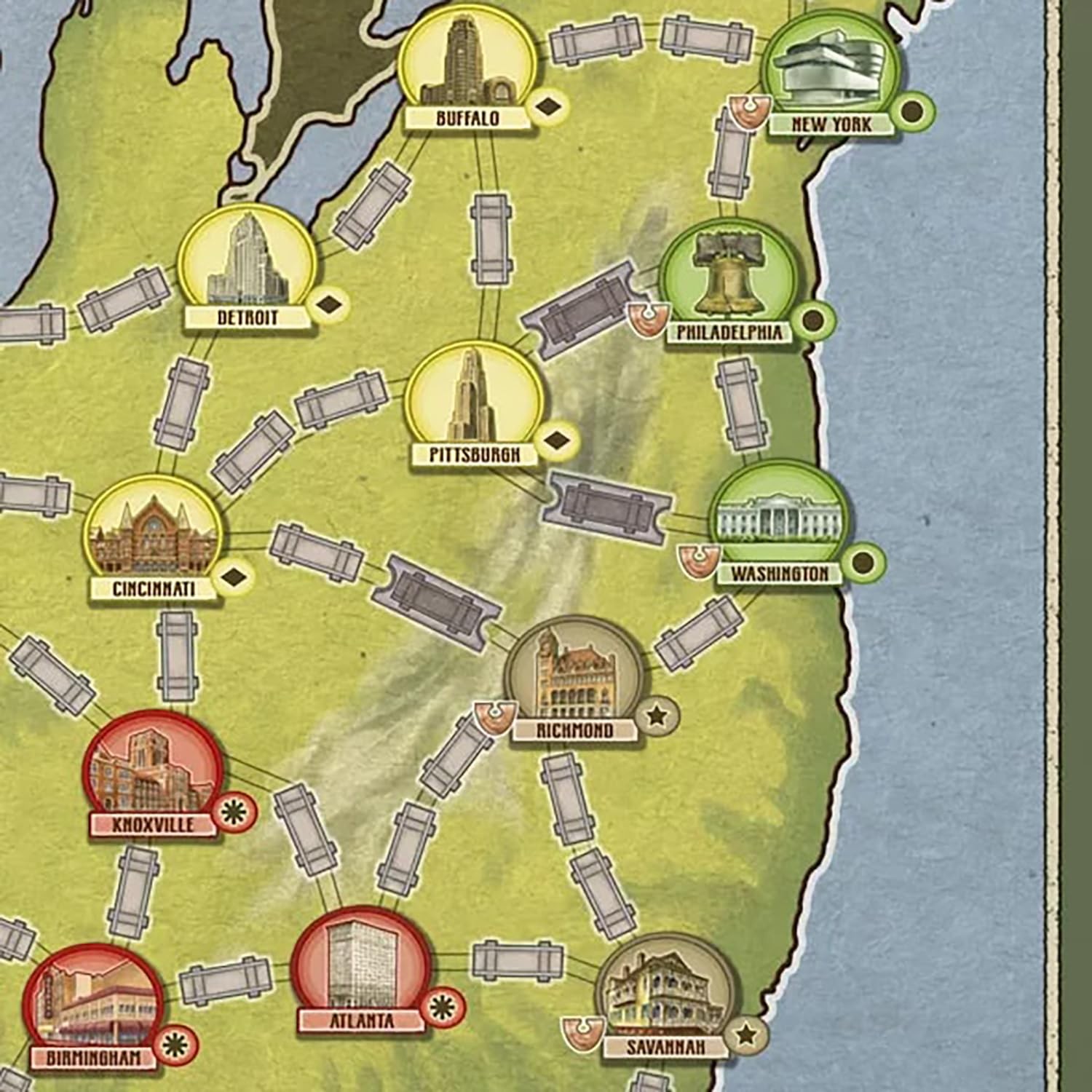Rio Grande Games: Free Ride Usa – Railroad Development Strategy Toy