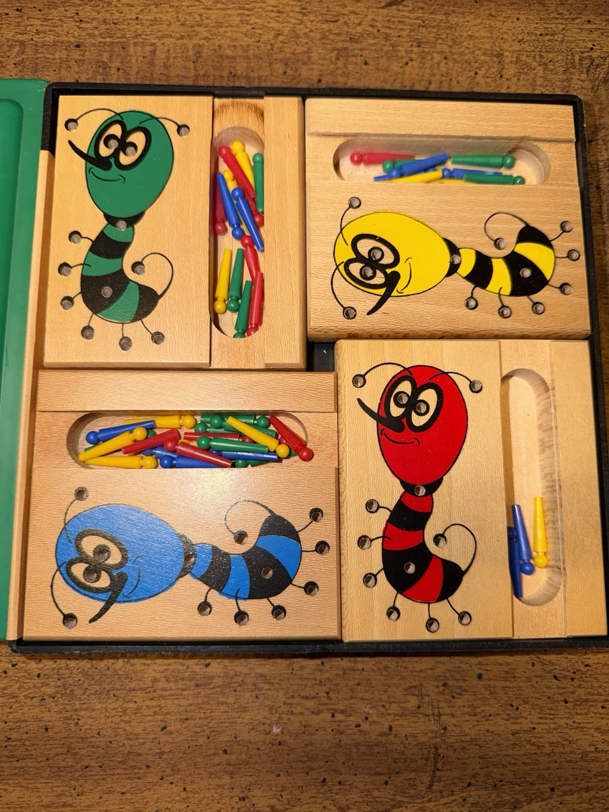 Space Bug Peg Game 1959 Drueke & Sons Wooden Board NO.580P