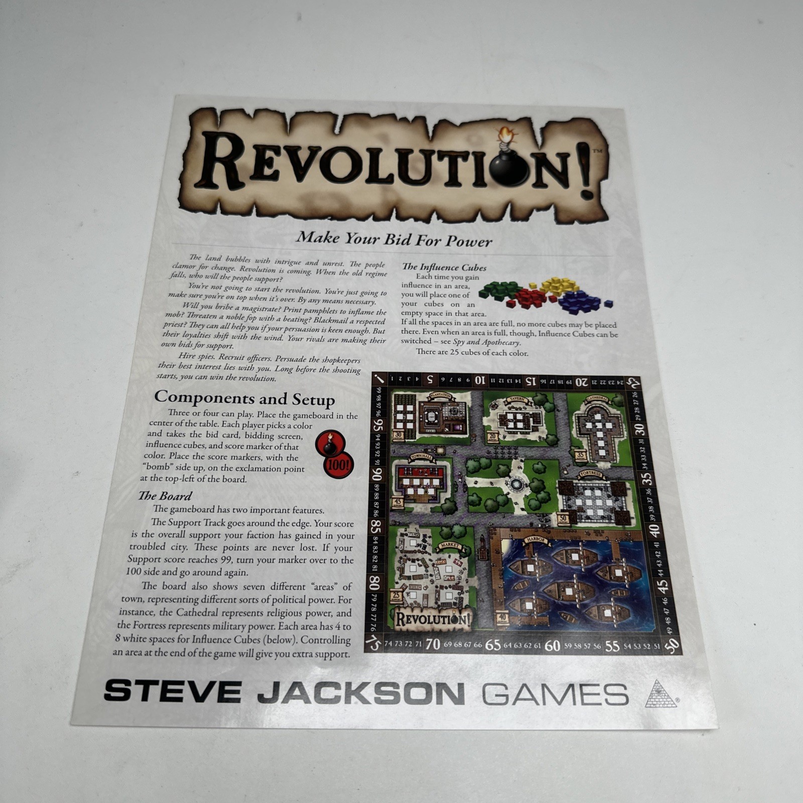 Revolution! Board Game SJG 100% Complete
