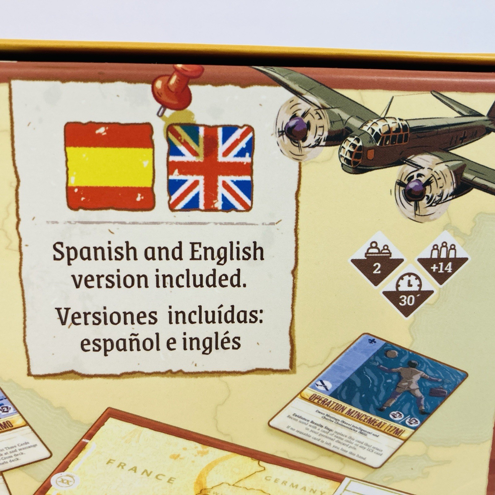 OPERATION BARCLAY BOARD GAME + ACRYLIC TILES english & spanish salt & pepper EUC