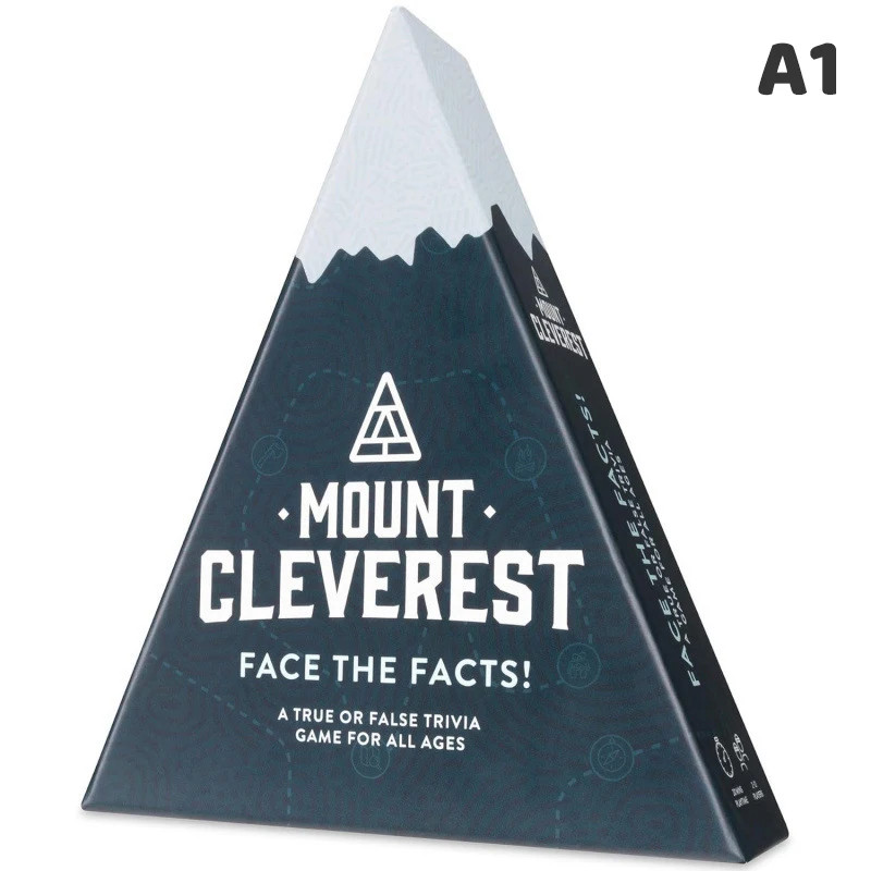 Mount Cleverest /Movies/Geography Edition Family Party Card Trivia Game US