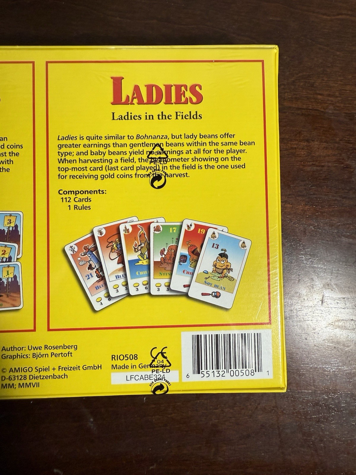 Bohnanza Ladies and Gangsters Game
