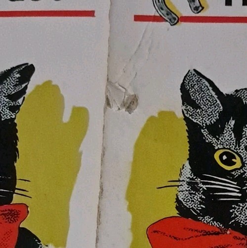 VINTAGE 1960’S PARKER BROTHERS BLACK CAT FORTUNE TELLING GAME COMPLETE