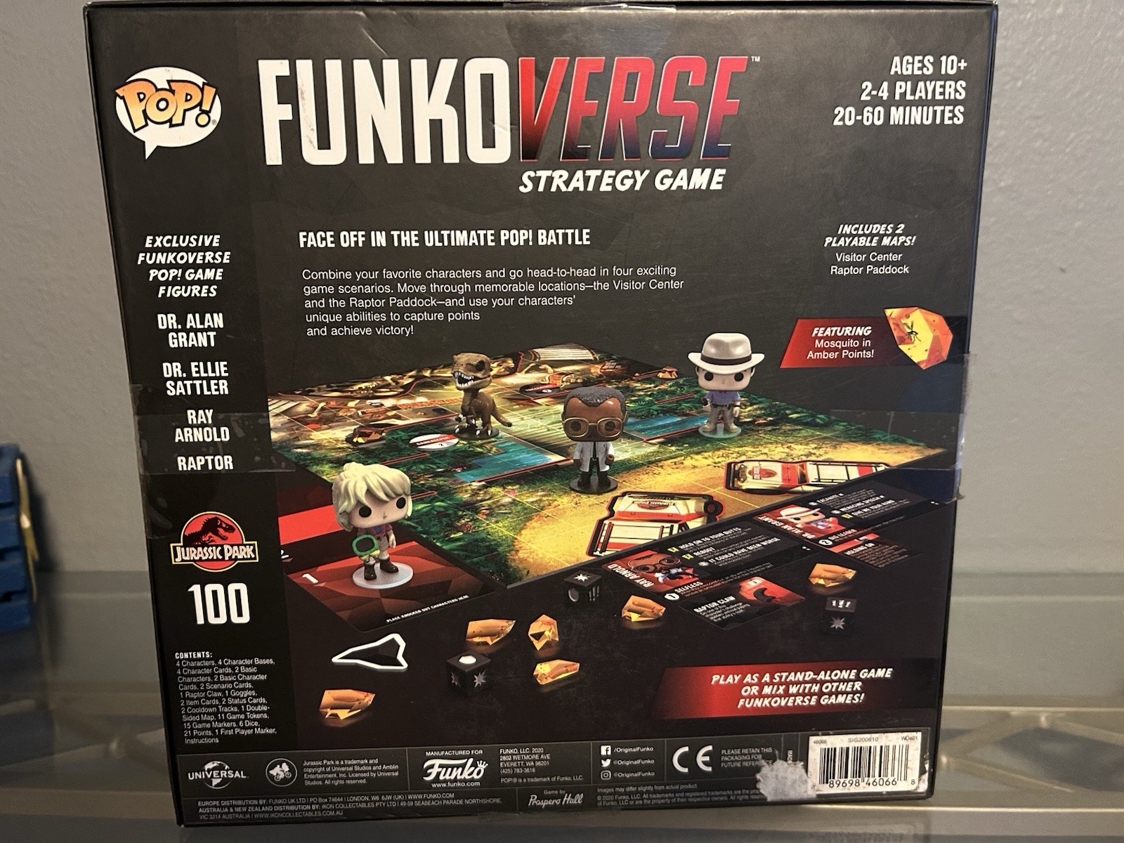Funko Games Funkoverse Jurassic Park 100 Strategy Game 2-4 Players 10+ 46066
