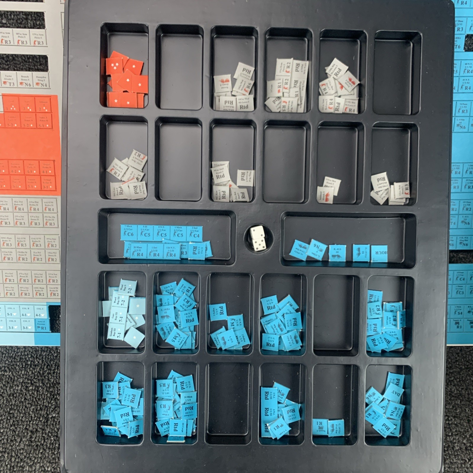 SPI 1976 Tray – TERRIBLE SWIFT SWORD – Three Days of Gettysburg Game (PUN) EX