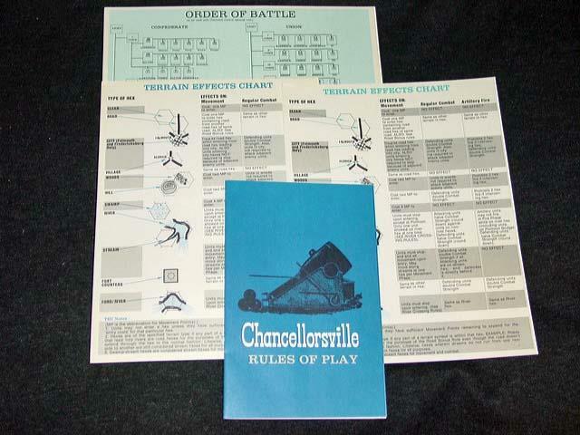 Avalon Hill CHANCELLORSVILLE Game – American Civil War (P/UNP) – 2nd Edition