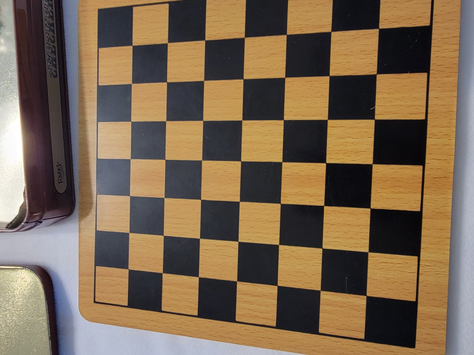 Fundex Games Double-Sided Solid Wood Checkers/Tic Tac Toe Board Game 3+ 2007