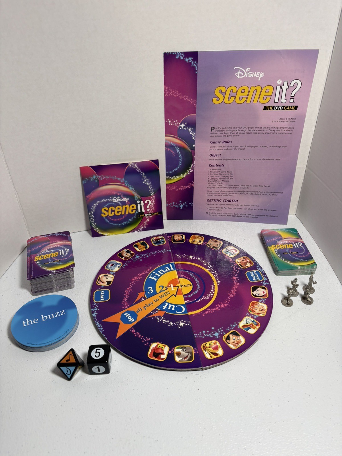 Disney Scene It DVD Game COMPLETE ScreenLife 2004 Pixar Movies Trivia